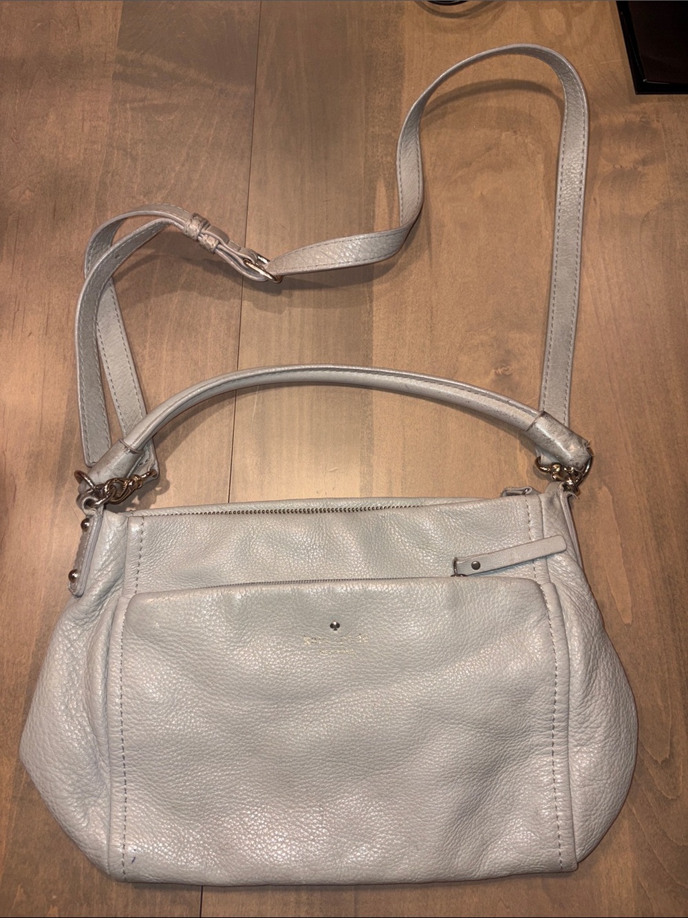 Kate Spade Women’s Leather Shoulder Bag in Light Gray